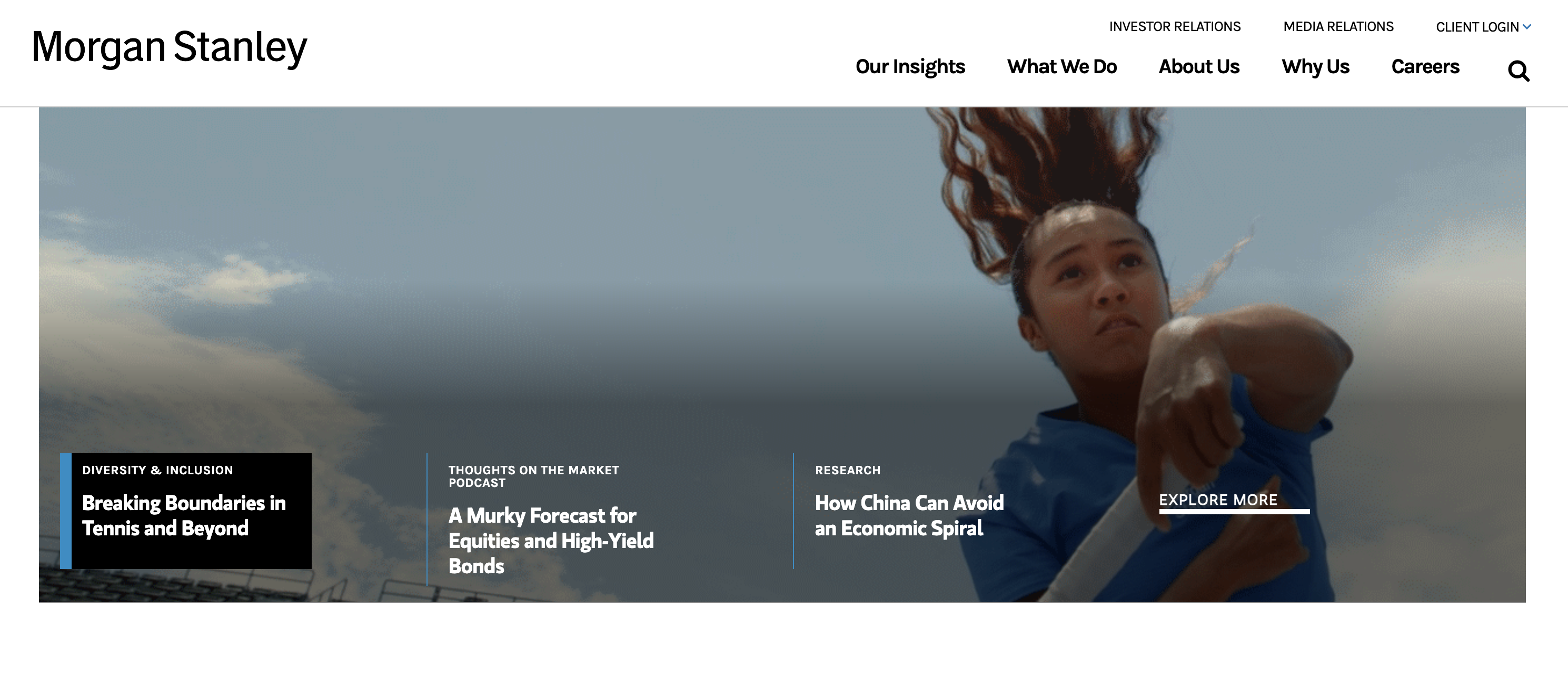 Morgan Stanley homepage morgan stanley homepage