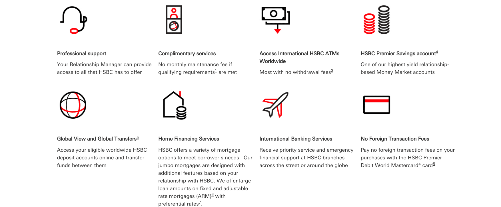 HSBC Bank Premier Checking Features HSBC Bank Premier Checking Features