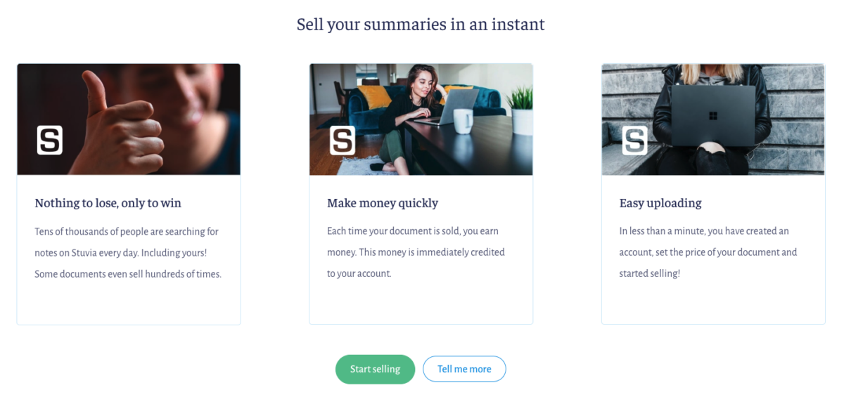 Stuvia Sell your summaries Stuvia review: sell your notes